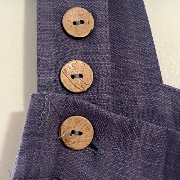 Three Bird Nest Blue Wide Leg Jumpsuit - Picture 3 of 10